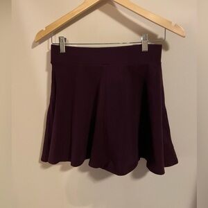 Forever 21 Maroon Skater Skirt Medium